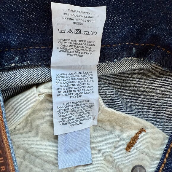 J.Crew 770 Straight Fit Jeans 100% Cotton Dark Wash Denim W32 L32 - Picture 6 of 8